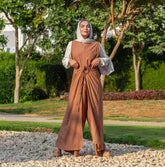 Wrapped Jumpsuit- Light Brown