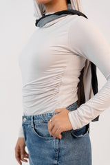 Long Sleeves Essential Top-Light Grey