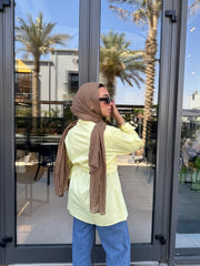 Wrapped Shirt -Butter Yellow