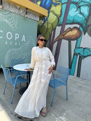 Flowy Romantic Dress- Soft Cream