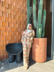 Moroccan-Inspired Set-Light Orange X Light Beige