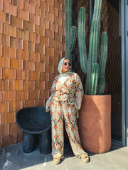 Moroccan-Inspired Set-Light Orange X Light Beige