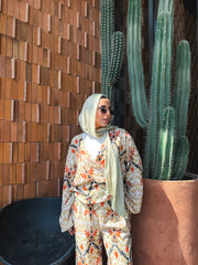 Moroccan-Inspired Set-Light Orange X Light Beige