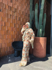 Moroccan-Inspired Set-Light Orange X Light Beige