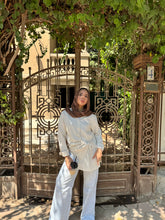 Cream Wrapped Linen Shirt