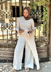 Asymmetric Beige Top