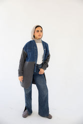 Knitted X Denim Jacket