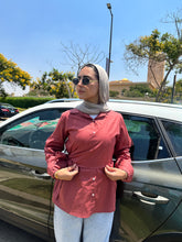 Wrapped Shirt-Rust Brown