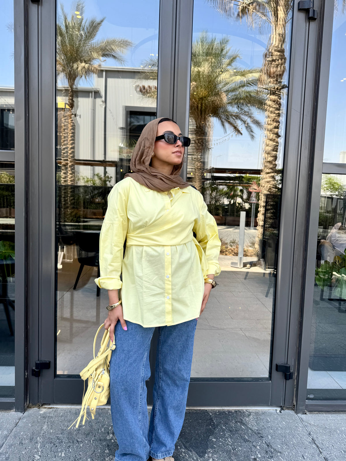 Wrapped Shirt -Butter Yellow